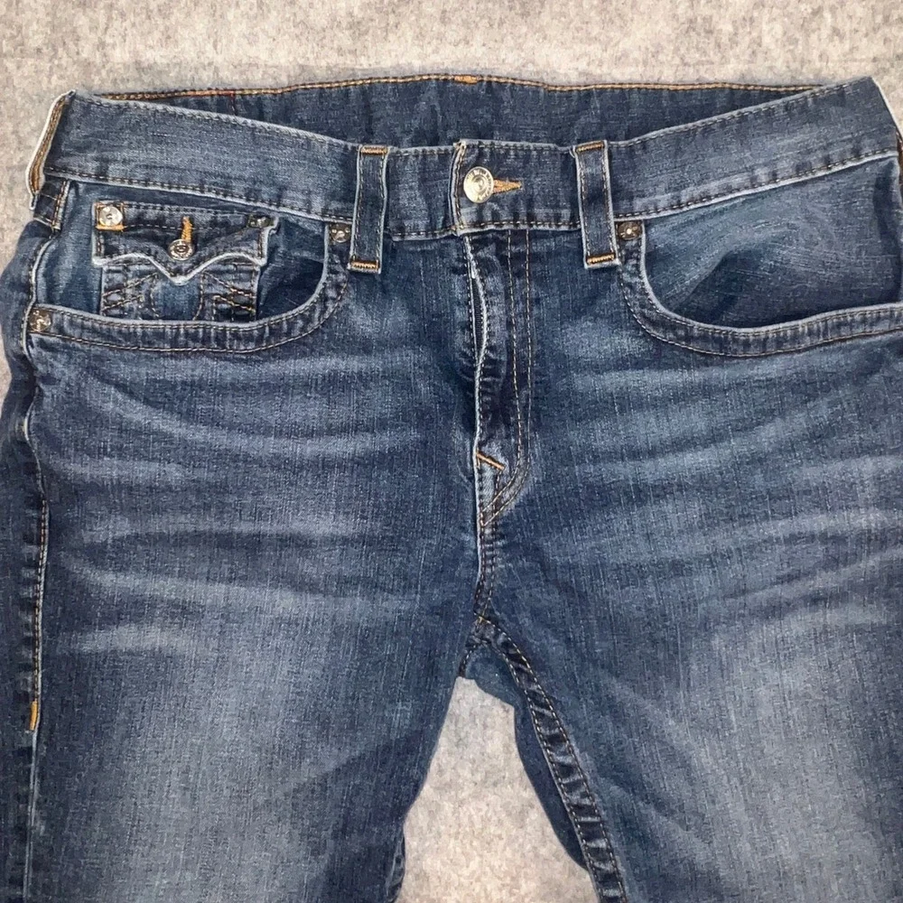 True Religion Men's Section Skinny Dark Wash Denim Jeans Size 38 101004 FGKD